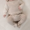 Gebreide slofjes, soft beige melee - Little Goose, Little Dutch Gebreide slofjes, soft beige melee - Little Goose, Little Dutch