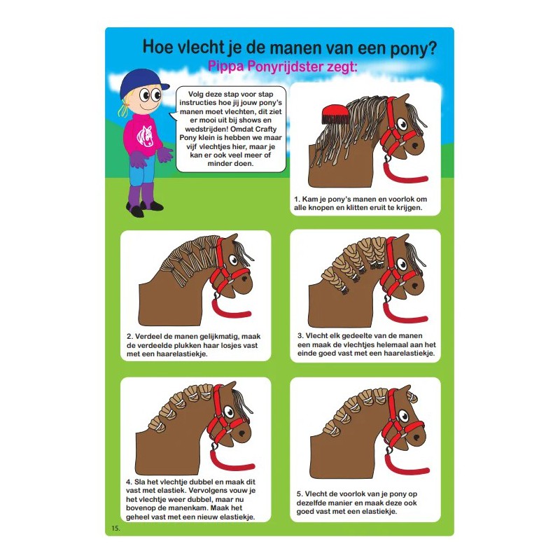 Crafty Ponies - Veulen knuffel, roan grijs