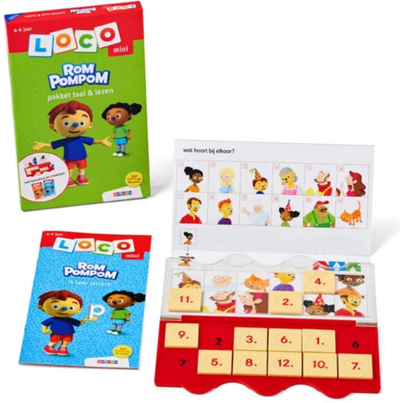Mini Loco - Rom Pompom pakket taal & lezen, Zwijsen spelenderwijs leren