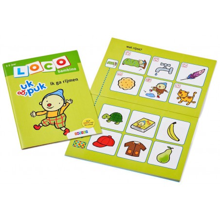 Loco Bambino - Uk & Puk ik ga rijmen, Zwijsen spelenderwijs leren boekje