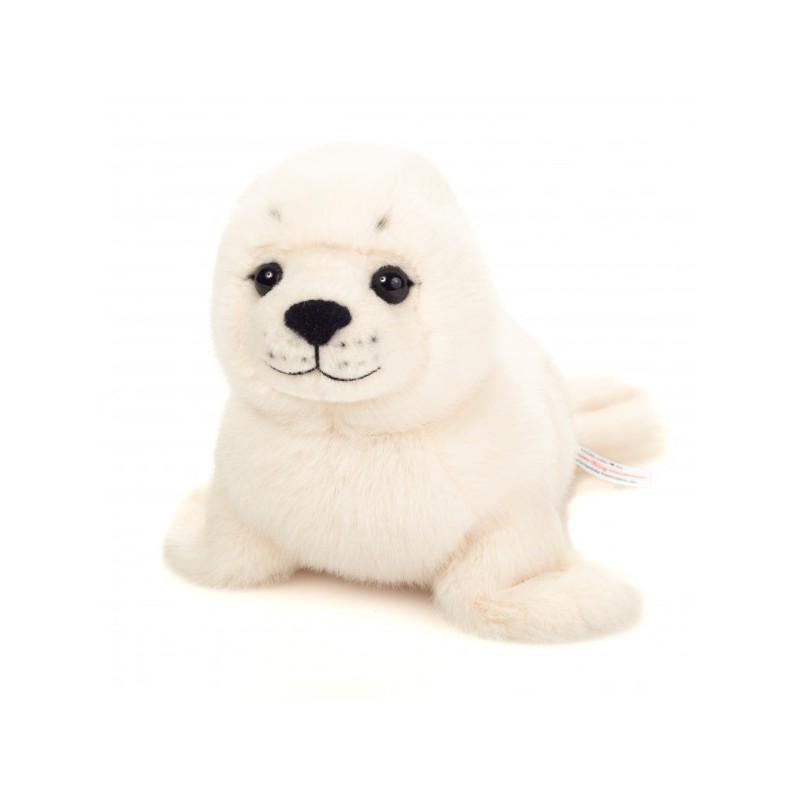 Hermann Teddy - Zeehond, wit 25 cm