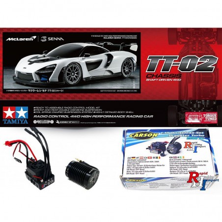 Mclaren Senna (TT-02) met Brushless motor en regelaar, Tamiya, Modelbouw RC Mclaren Senna (TT-02) met Brushless motor en regelaar, Tamiya, Modelbouw RC