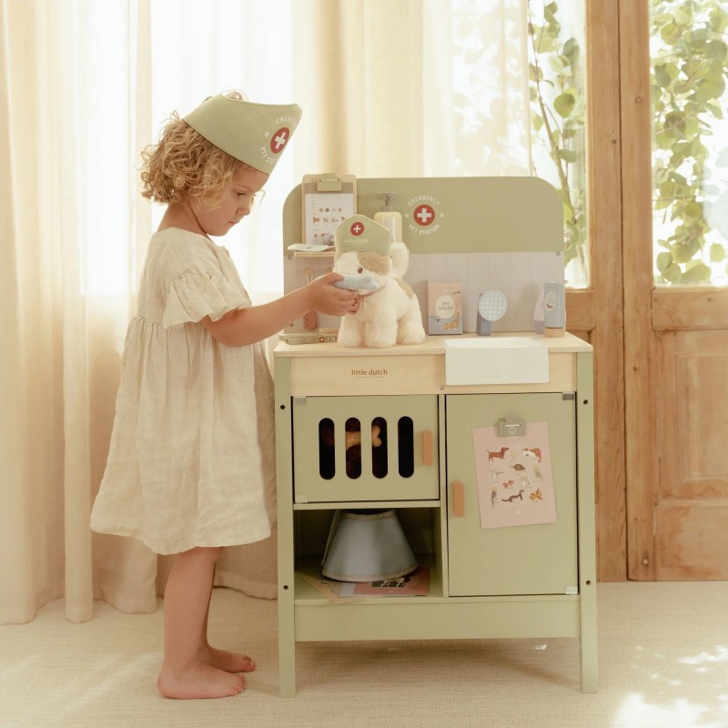 Knuffelkat Marley in tas - Little Dutch