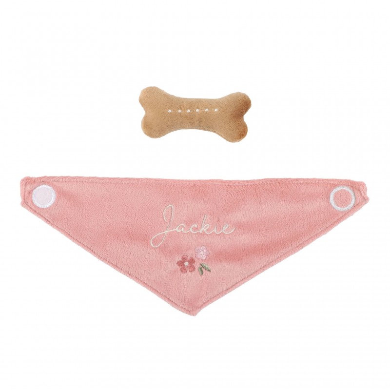 Knuffelhond Jackie in tas - Little Dutch