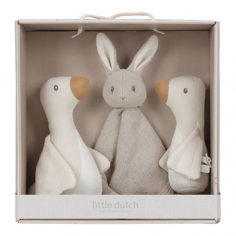 Gebreide giftset, Newborn Naturals - Little Dutch