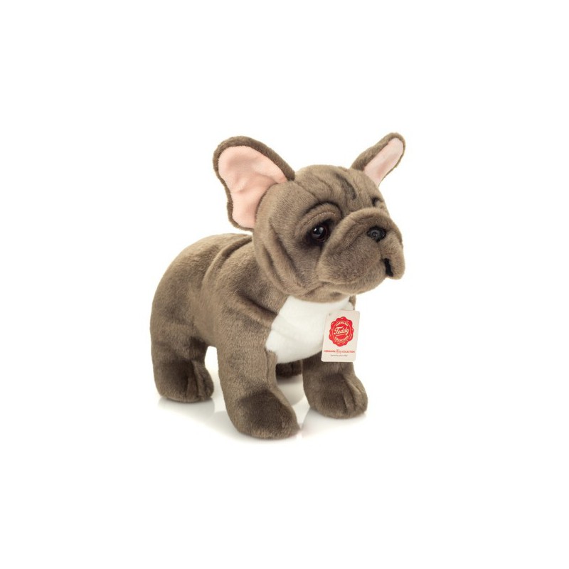Hermann Teddy - Franse bulldog, staand grijs 30 cm