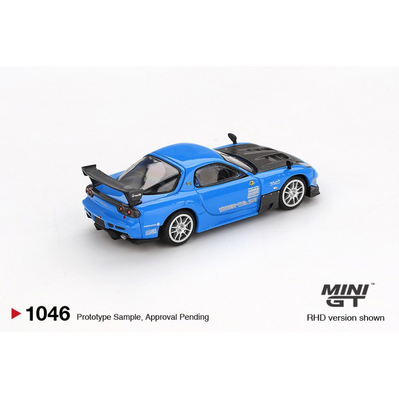 Mazda RX-7 RE-Amemiya 20B NA 3ROTOR-7 “Ama-san Go”, Mini GT (blister verpakking) (1046)
