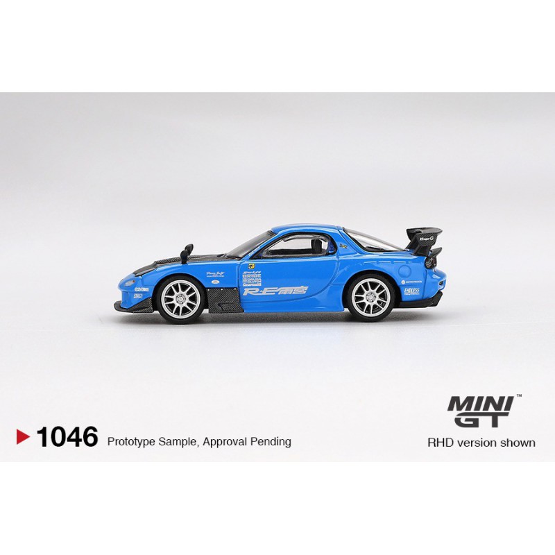 Mazda RX-7 RE-Amemiya 20B NA 3ROTOR-7 “Ama-san Go”, Mini GT (blister verpakking) (1046)