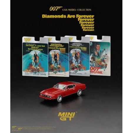 Ford Mustang M. 007 James Bond diamonds are forever, Mini GT (blister verpakking) (095-7E)