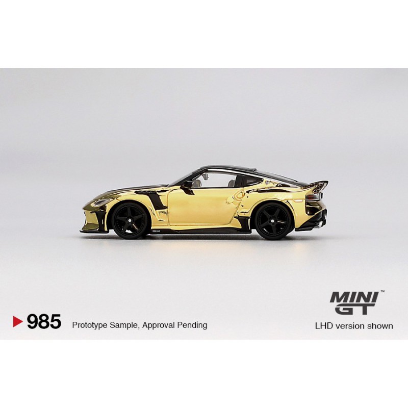 Nissan Z VeilSide FFZ400 Gold Chrome, Mini GT (blister verpakking) (985)