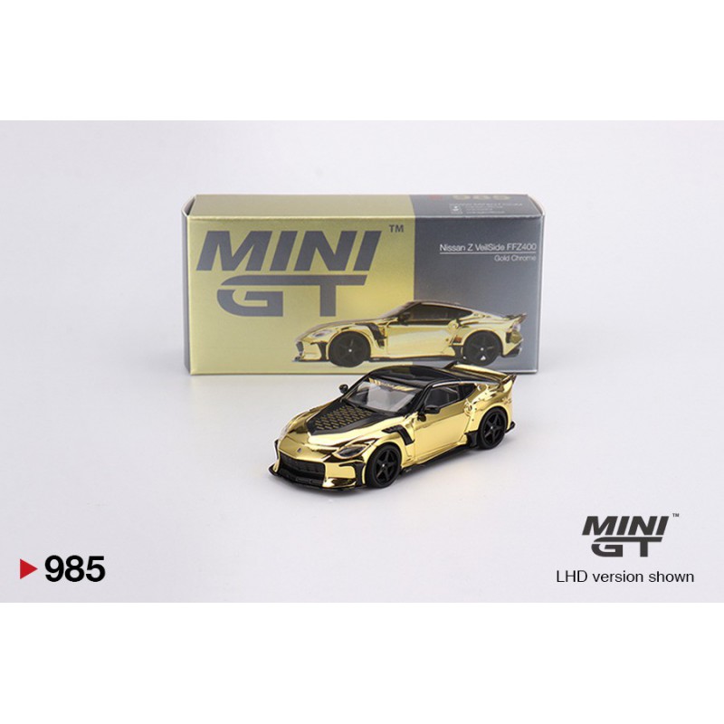 Nissan Z VeilSide FFZ400 Gold Chrome, Mini GT (blister verpakking) (985)