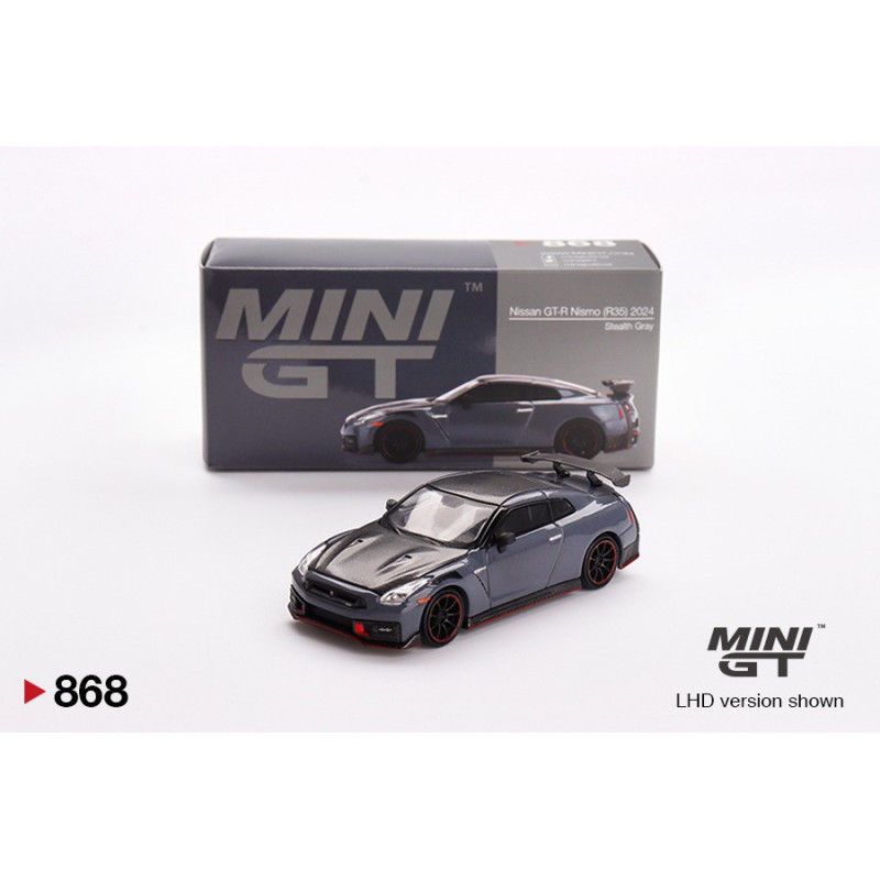 Nissan GT-R Nismo 2024 NISMO Stealth Gray, Mini GT (868)