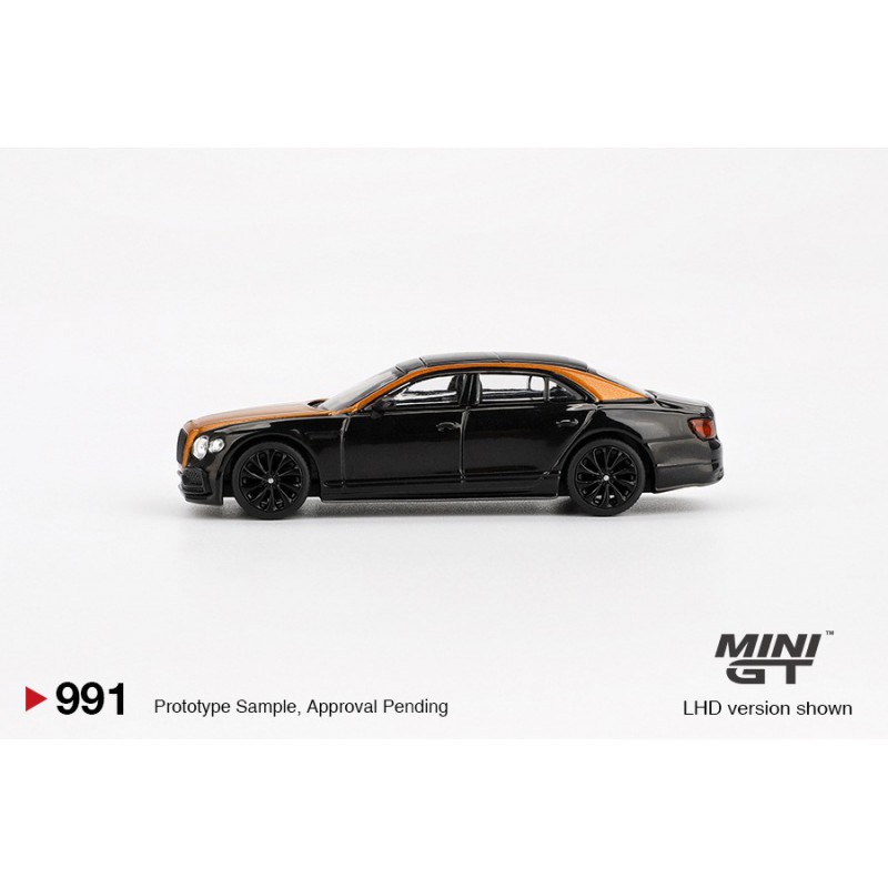 Bentley Flying Spur Orange Flame / Onyx, Mini GT (991)