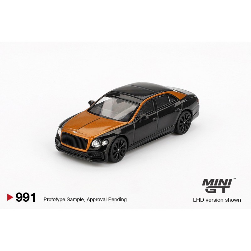 Bentley Flying Spur Orange Flame / Onyx, Mini GT (991)