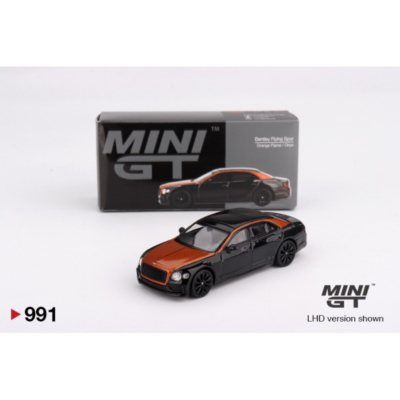 Bentley Flying Spur Orange Flame / Onyx, Mini GT (991)