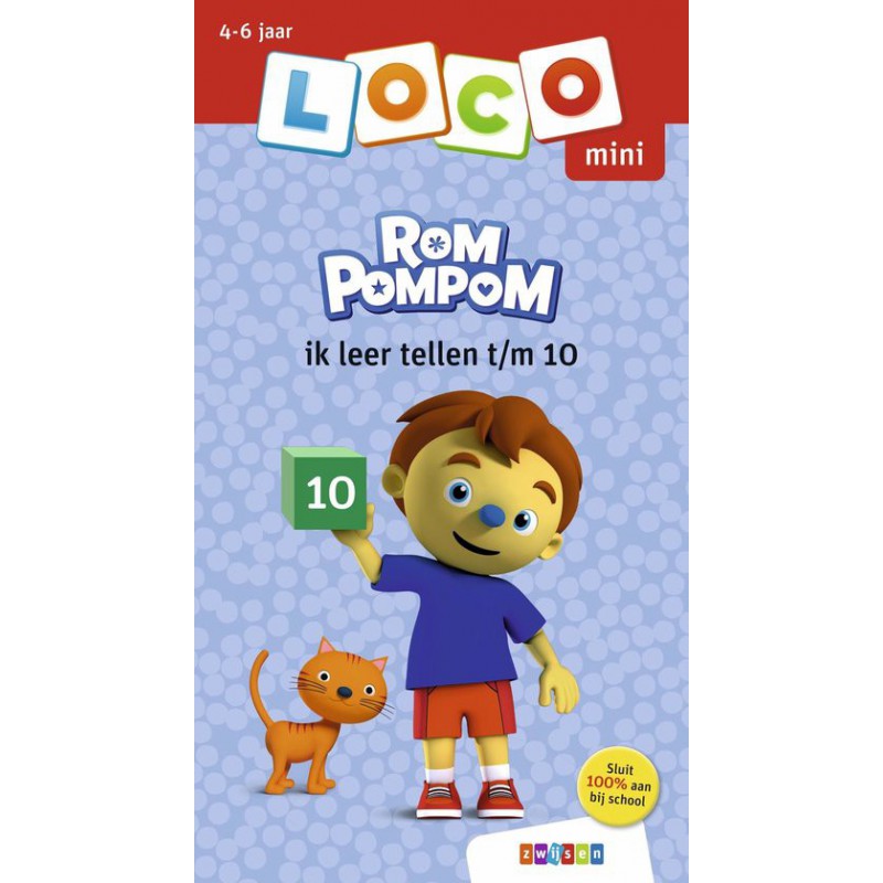 Loco Mini - Rom Pompom ik leer tellen t/m 10, Zwijsen