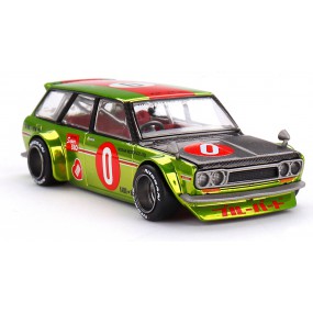 Datsun KAIDO 510 Wagon OG Flo Yellow, Kaido House, Mini GT (164)