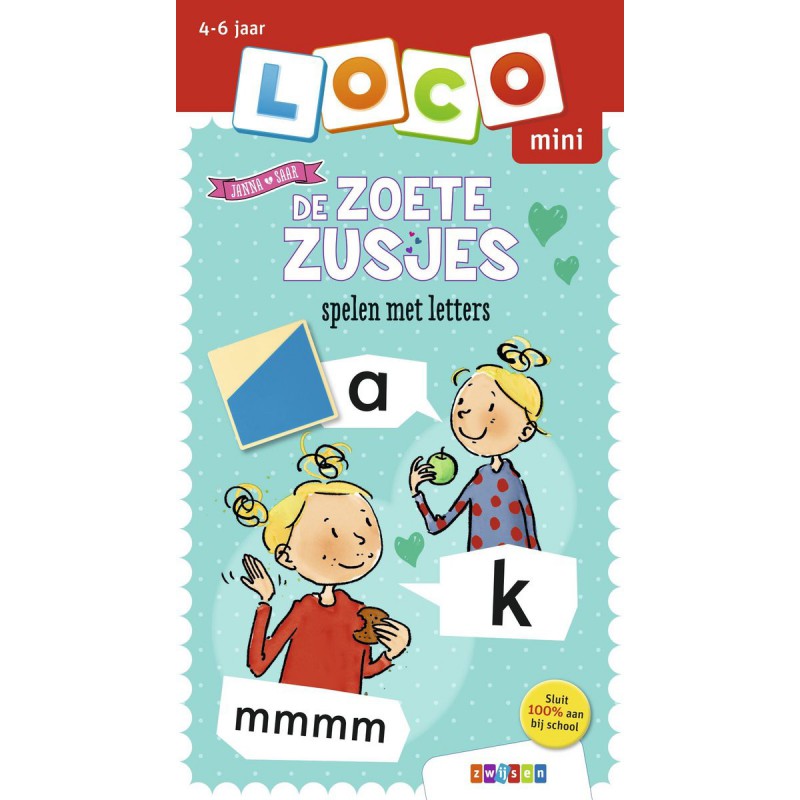 Loco Mini - De zoete zusjes spelen met letters Zwijsen spelenderwijs leren
