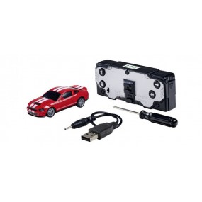 RC Nano Racer Ford Mustang Shelby GT500 Rood 1:60, Carson