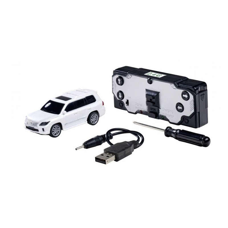 RC Nano Racer Lexus LX570 Zilver 1:60, Carson