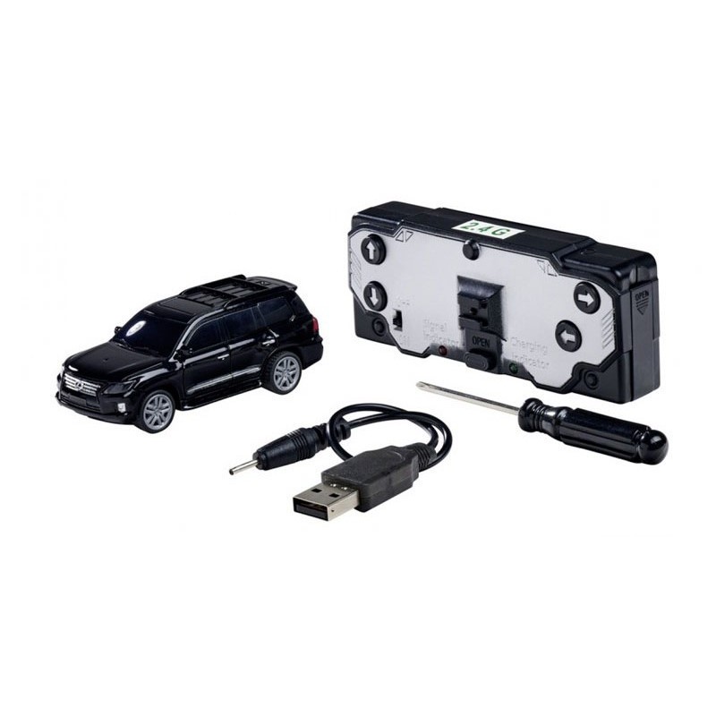 RC Nano Racer Lexus LX570 Zwart 1:60, Carson