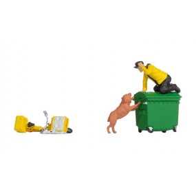 Kijk Uit Hond, Funny Scenes, H0 1:87, Noch, 16610