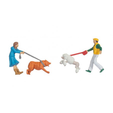 Ontmoeting met Honden, Funny Scenes, H0 1:87, Noch, 16602 Ontmoeting met Honden, Funny Scenes, H0 1:87, Noch, 16602