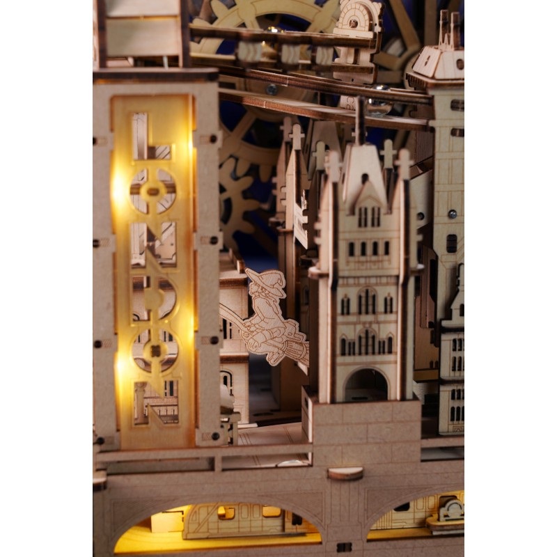 Marble Travel London, DIY mechanisch houtwerk knikkerbaan, Rokr