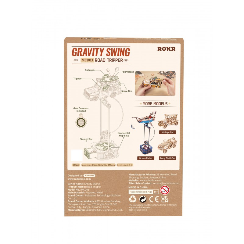 Road Tripper, DIY mechanisch houtwerk, Rokr