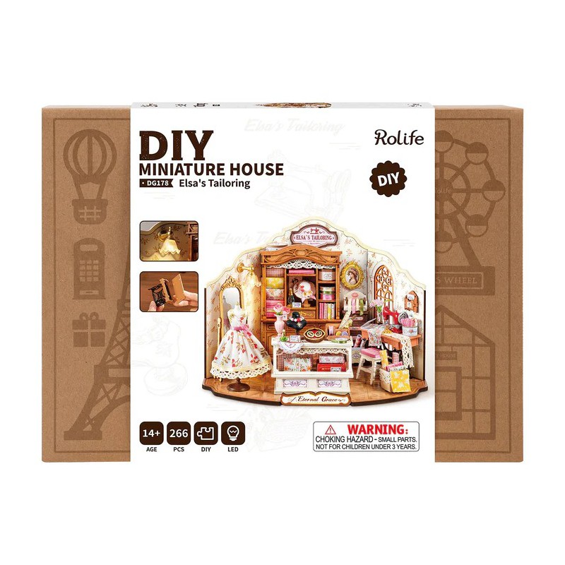 Elsa's Tailoring, Diy Miniature House, Rolife