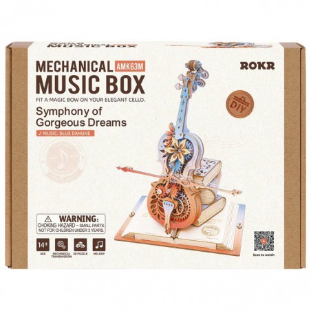 Magic Cello Symphony of gorgeous Dreams, DIY mechanical musicbox, Rokr Magic Cello Symphony of gorgeous Dreams, DIY mechanical musicbox, Rokr
