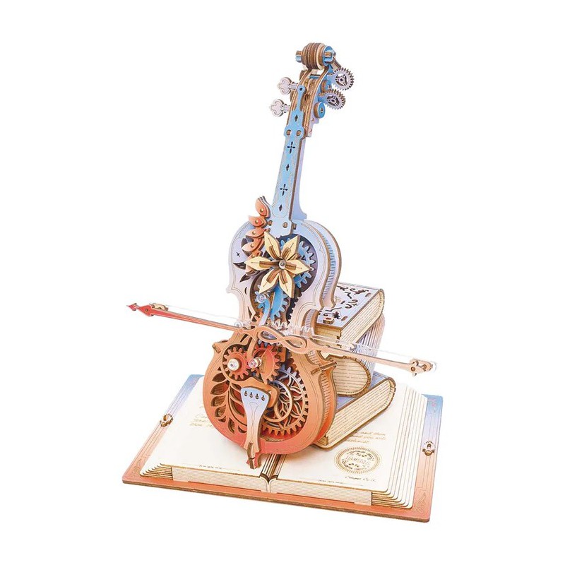 Magic Cello Symphony of gorgeous Dreams, DIY mechanical musicbox, Rokr