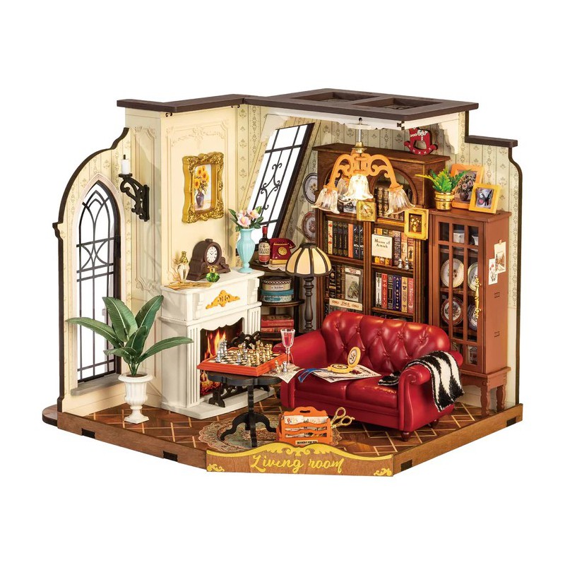 Catherine's Living Room, Diy Miniature House, Rolife