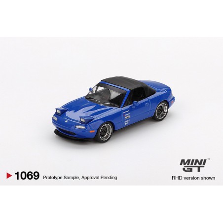 Mazda Miata MX-5 (NA) Tuned Version Dark Blue, Mini GT (blister verpakking) (1069)