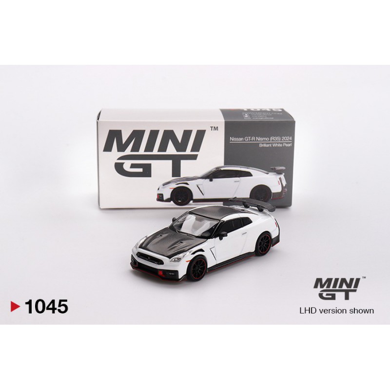 Nissan GT-R Nismo 2024 Brilliant White Pearl, Mini GT (1045)