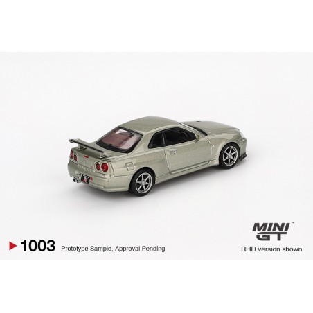 Nissan Skyline GT-R (R34) V-Spec II Nür Millenium Jade, Mini GT (1003)
