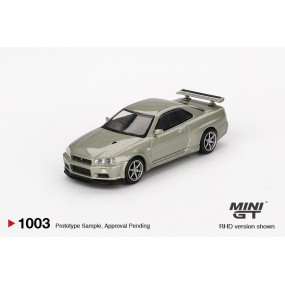 Nissan Skyline GT-R (R34) V-Spec II Nür Millenium Jade, Mini GT (1003)
