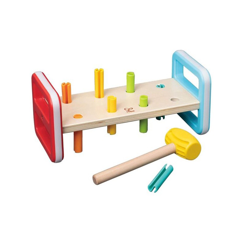 Houten Regenboog Hamerbank 10-delig, Hape