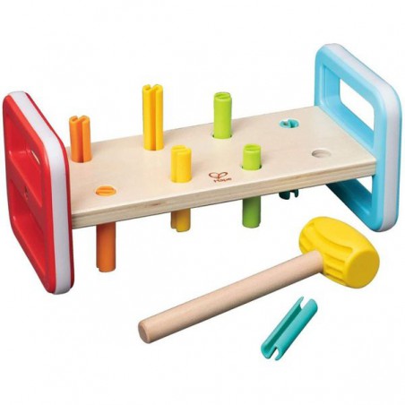 Houten Regenboog Hamerbank 10-delig, Hape