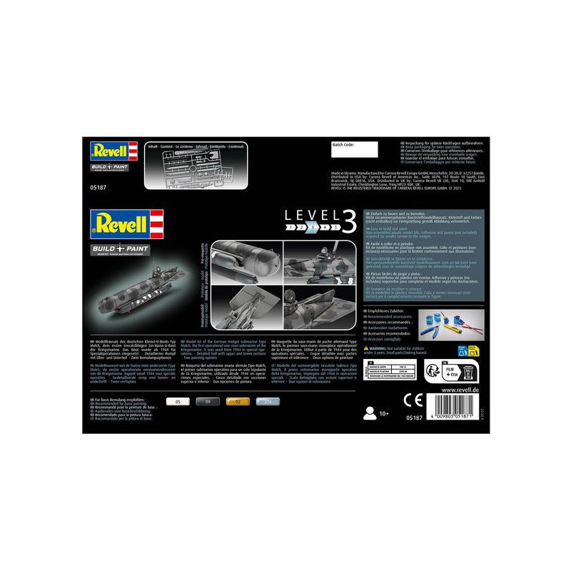 Start Set, German Midget Submarine Type Molch, Revell