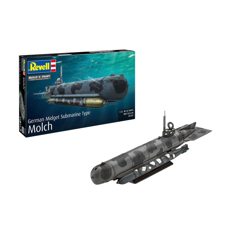Start Set, German Midget Submarine Type Molch, Revell