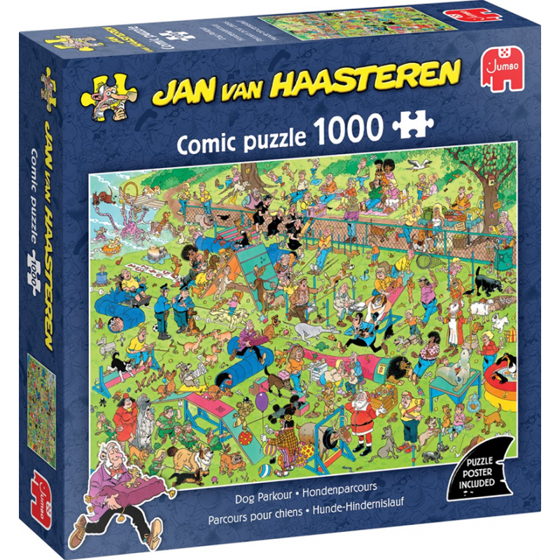 Jan van Haasteren Hondenparcours, 1000stukjes Jumbo