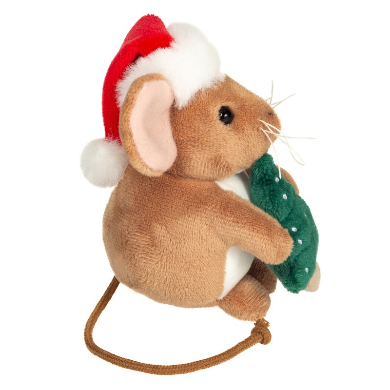 Hermann Teddy - Kerst muis met dennenboom 11cm