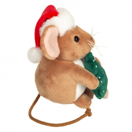 Hermann Teddy - Kerst muis met dennenboom 11cm