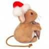 Hermann Teddy - Kerst muis met koekje 11cm
