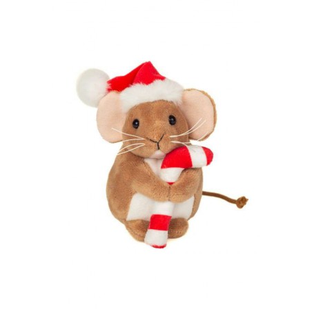 Hermann Teddy - Kerst muis met zuurstok 11cm