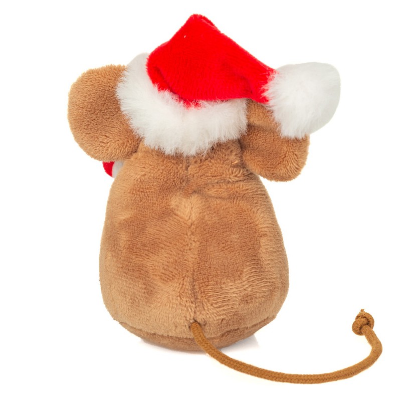 Hermann Teddy - Kerst muis met zuurstok 11cm