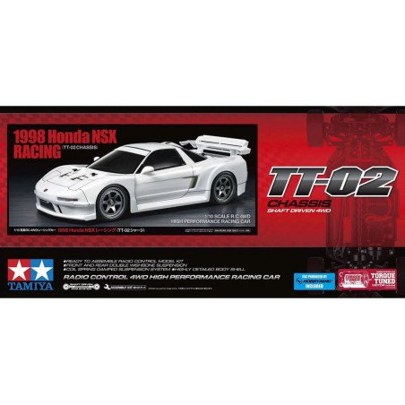 RC Honda NSX Racing TT-02, 2WD Kit, Tamiya, Modelbouw RC