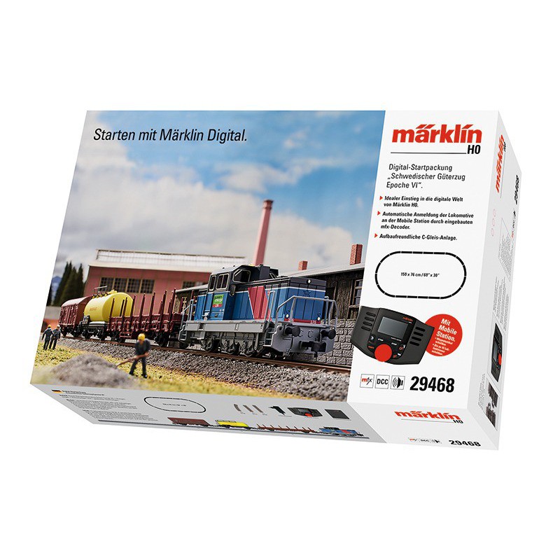 Märklin-H0, Digitale startset "Zweedse goederentrein tijdperk VI", 29468