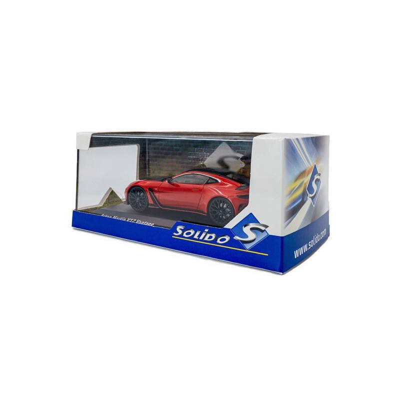 Aston Martin Vantage V12, rood (Scorpus red) - 1:43 - Solido